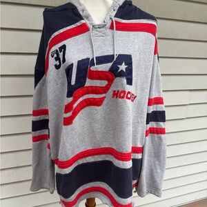USA hockey hoodie sweatshirt Hockey Sz XL Top